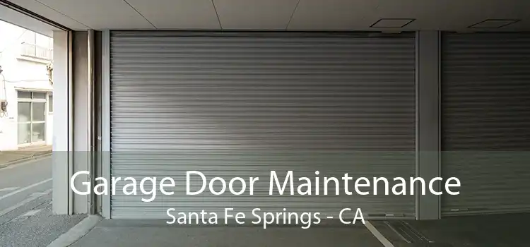 Garage Door Maintenance Santa Fe Springs - CA