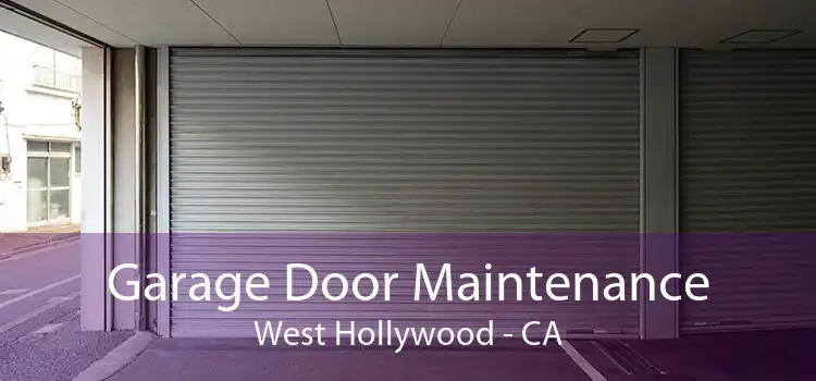 Garage Door Maintenance West Hollywood - CA