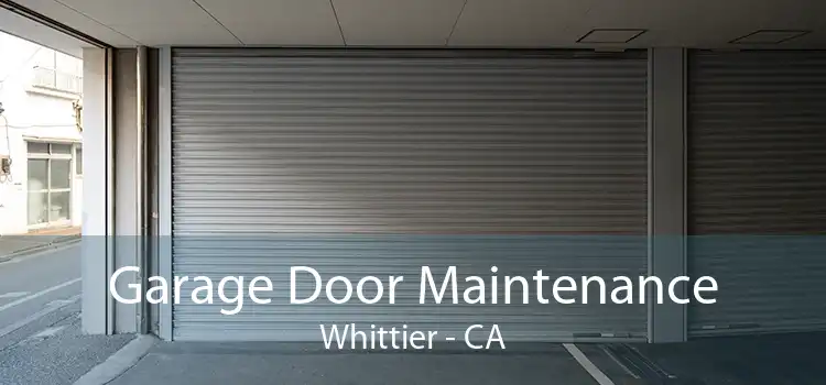 Garage Door Maintenance Whittier - CA