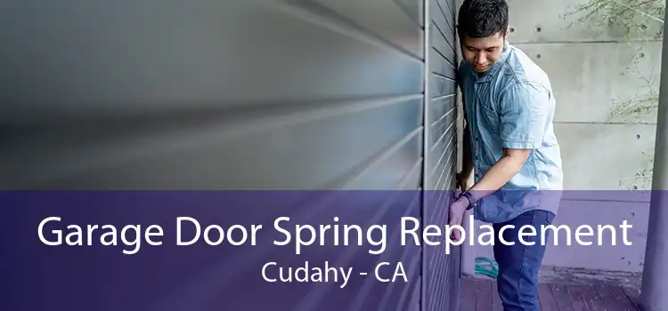 Garage Door Spring Replacement Cudahy - CA