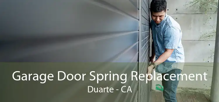Garage Door Spring Replacement Duarte - CA