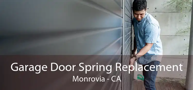 Garage Door Spring Replacement Monrovia - CA