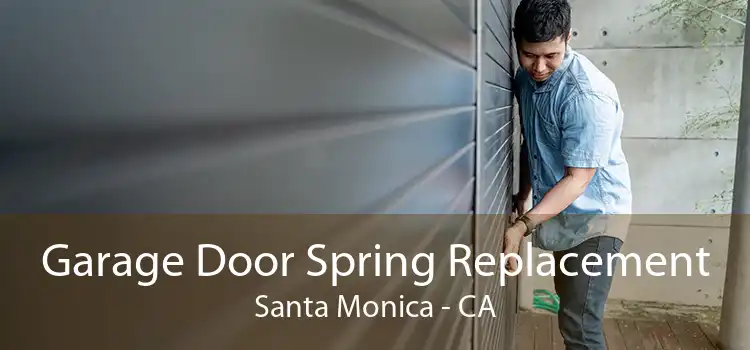 Garage Door Spring Replacement Santa Monica - CA